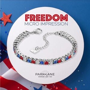 Park Lane Vibrant Red and Blue Bracelet freedom mini impression bracelet